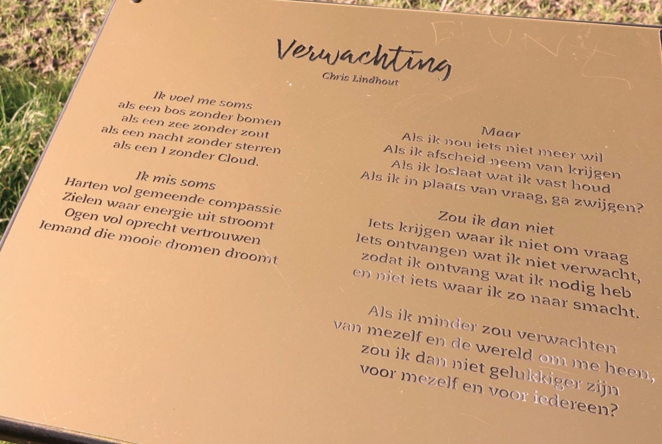 Leven zonder verwachting en oordeel